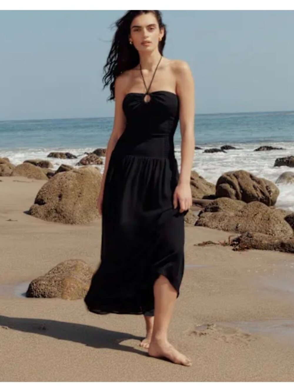 Reformation Eleni Dress Size 0 Black